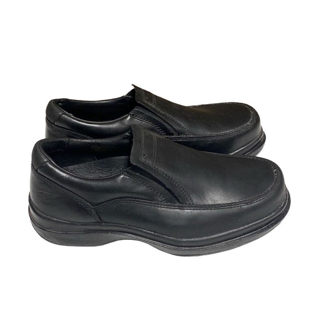 Red Wing Steel Toe Slip-On Electrical Hazard Black Leather Loafer 6646 Size 7 Ee
